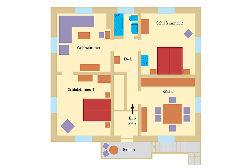 Grafik Grundriss: Claudia Böhm, Foto Wirtshäusl im Winter: Heike Seisl, alle weiteren Fotos: Thorsten Böhm Grundriss